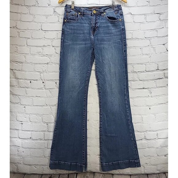 Rock & Roll Cowgirl Denim - Rock And Roll Cowgirl Jeans Womens 28 X 34 High Rise Trouser Distressed Bootcut